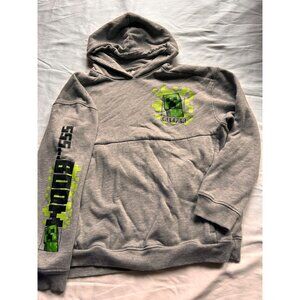 Mine Craft Overworld Explorer Graphic Pullover Hoodie - Size Large